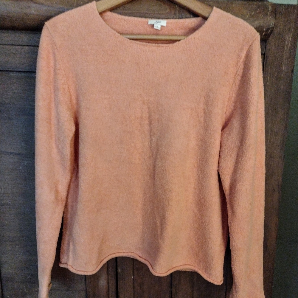 J. Jill Warm Coral Knit Top